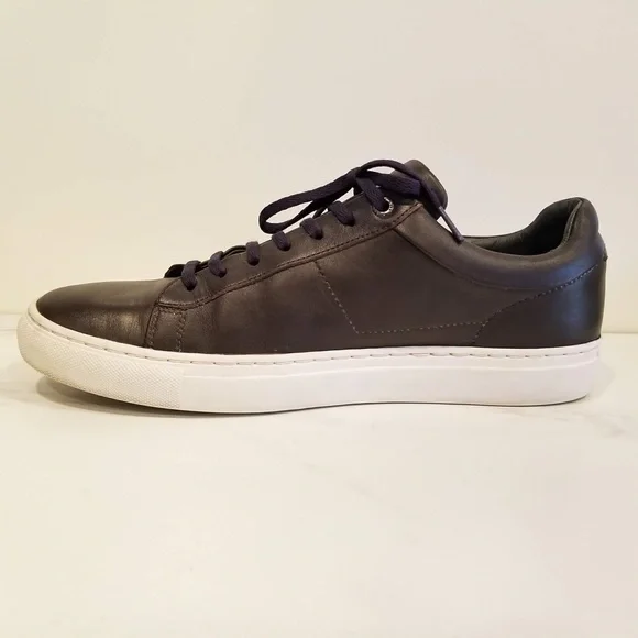 Hugo Boss Parkour Leather Fashion Sneakers Dark Brown Mens Casual Shoes Low Tops - Picture 3 of 12